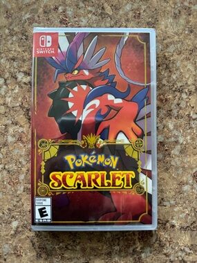 Nintendo Pokémon Scarlet - Red & Gold Cover Art NEW NEVER BEEN OPENED!!